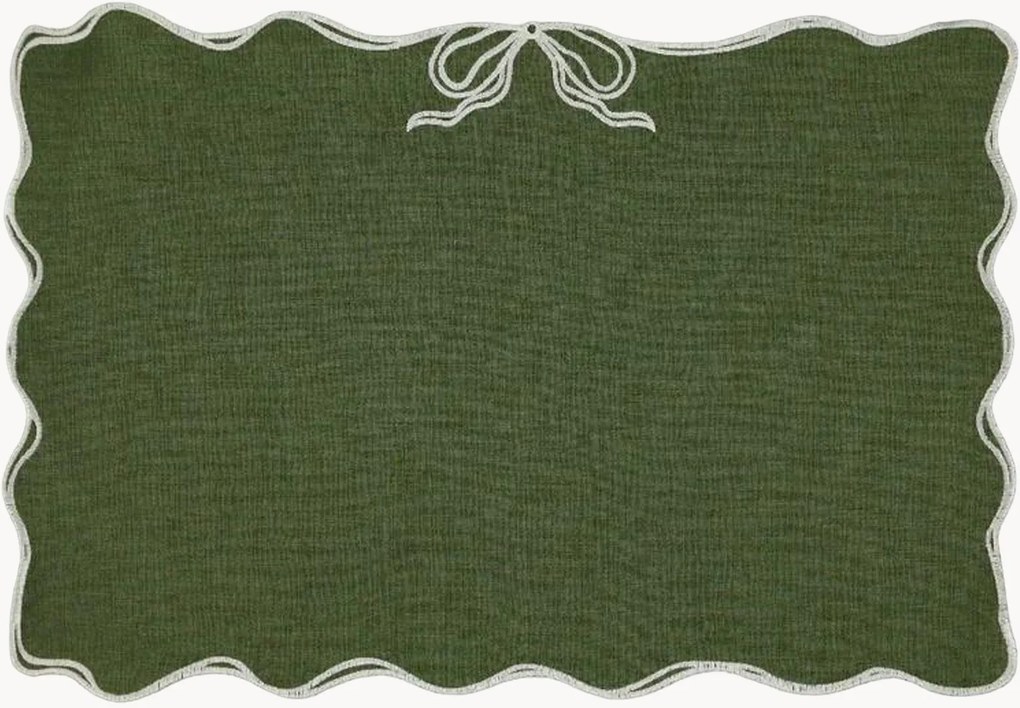 Individual de mesa com bordado Viena