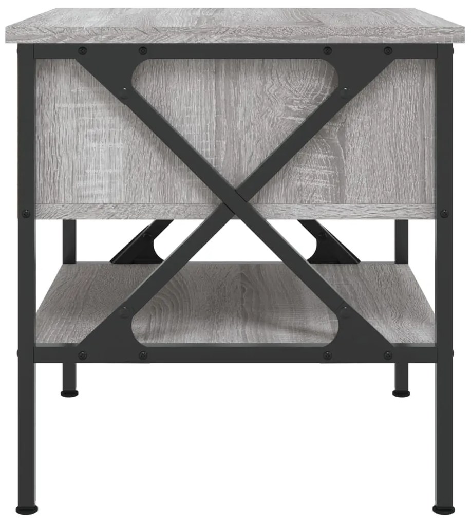 Mesas de cabeceira 2pcs 40x42x45 cm deriv. madeira cinza sonoma