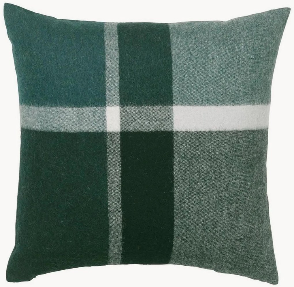 Capa de almofada reversível em lã de alpaca Manhattan
