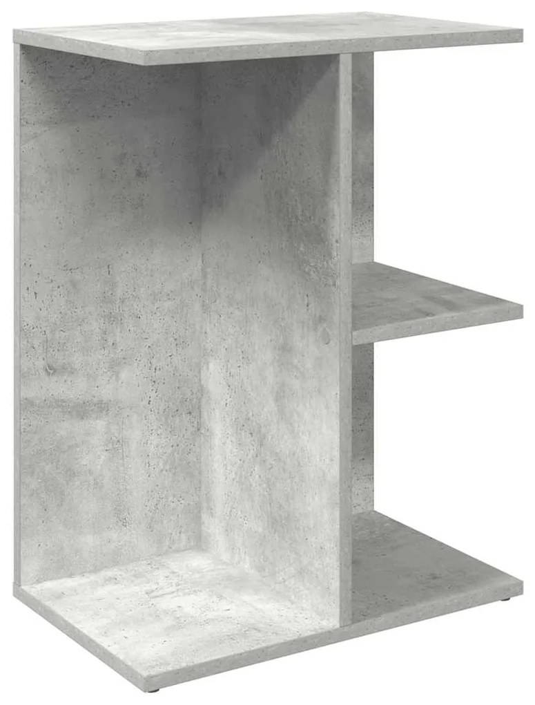 Mesas cabeceira 2 pcs 46,5x29x61cm deriv. madeira cinza cimento