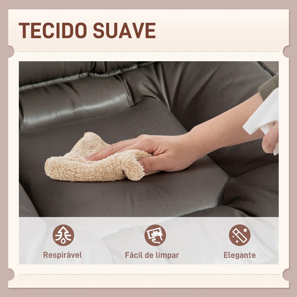 Cadeira de Escritório com Rodas Cadeira para Secretária com Função Baloiço Assento Amplo Sem Braços 60x65x83-93 cm Cinza Escuro