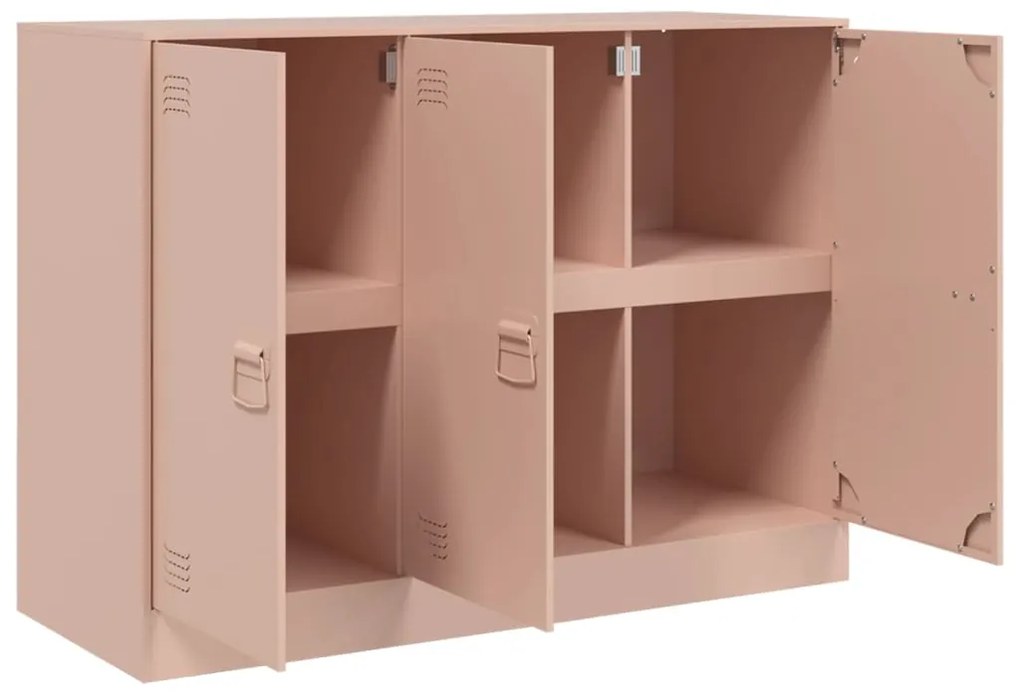Aparador 99x39x73 cm aço rosa