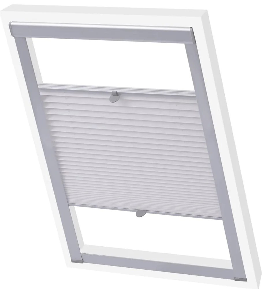 vidaXL Persiana plissada branco FK06