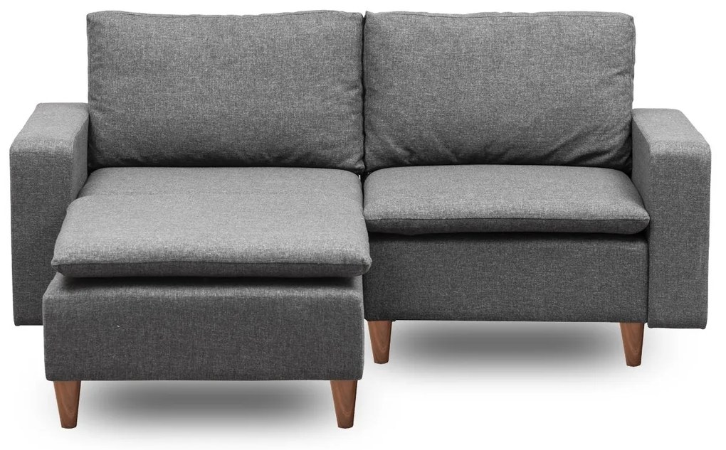 Sofá de Canto Lungo – Cinzento Escuro – 180 cm
