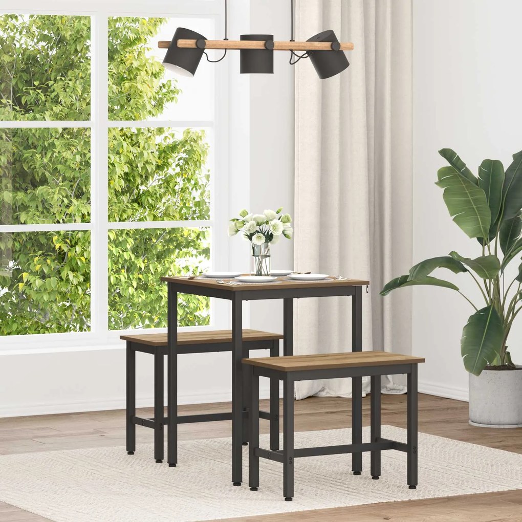 vidaXL Mesas de jantar METAL