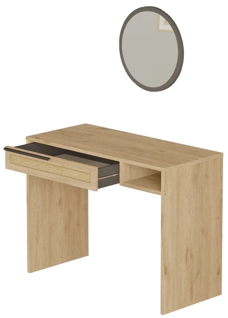 Mesa de Maquilhagem ON18 – Nogueira – 100x75x44,5 cm