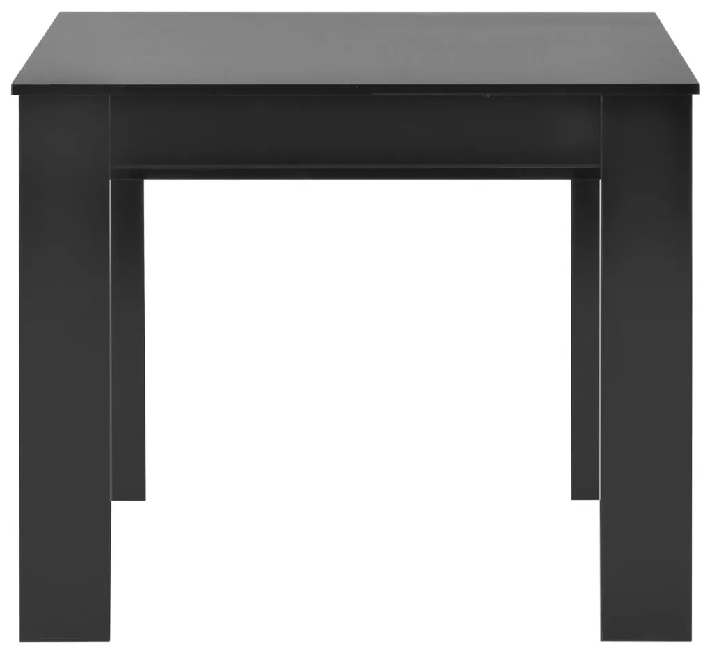 Mesa de jantar extensível 175x90x75 cm preto brilhante