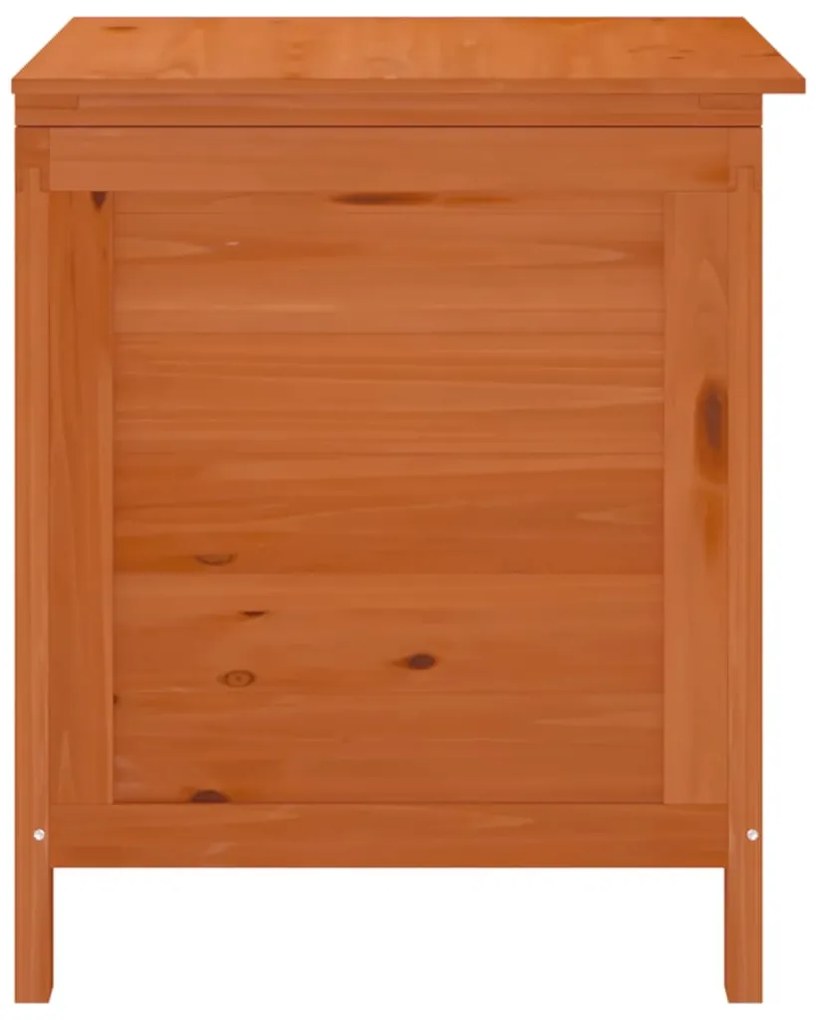 Caixa de arrumação p/ jardim 50x49x56,5cm abeto maciço castanho