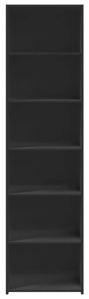 Armário alto 50x41x185 cm derivados de madeira preto