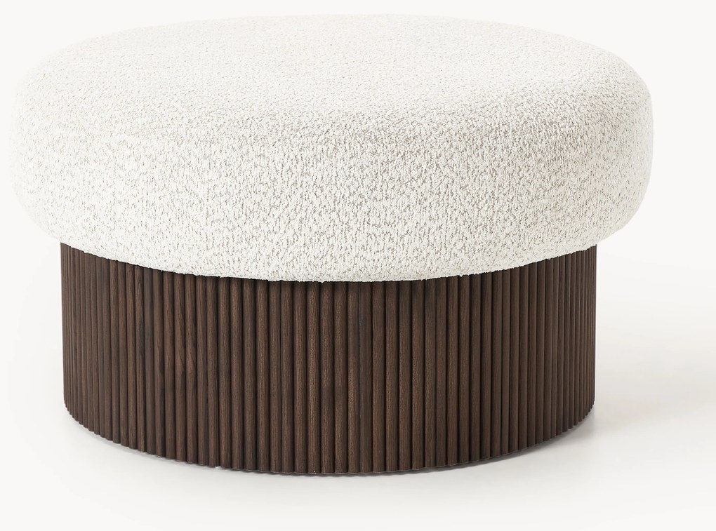 Pufe XL em teddy-bouclé com arrumação Nala