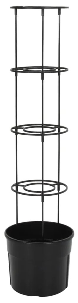 Vaso p/ cultivo de tomate Ø29,5x115 cm polipropileno antracite