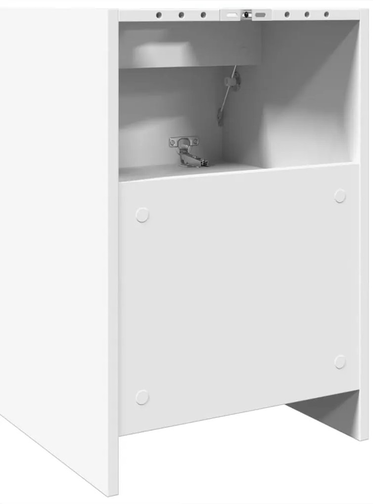 Armário de lavatório 40x37x59 cm derivados de madeira branco