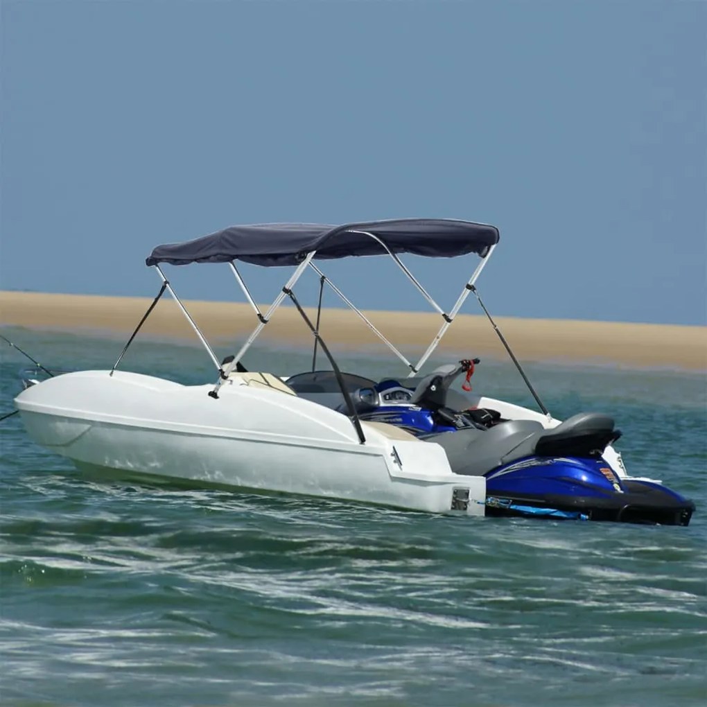 vidaXL Toldo de 3 arcos Bimini c/ paredes laterais 183x(154-167)x137cm