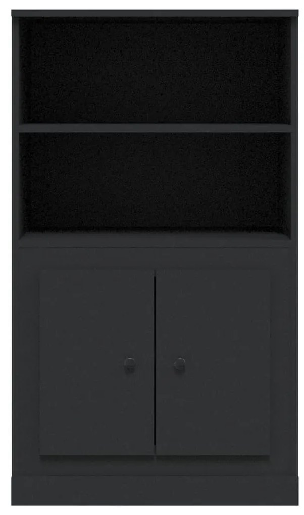 Armário alto derivados de madeira 60x35,5x103,5 cm preto