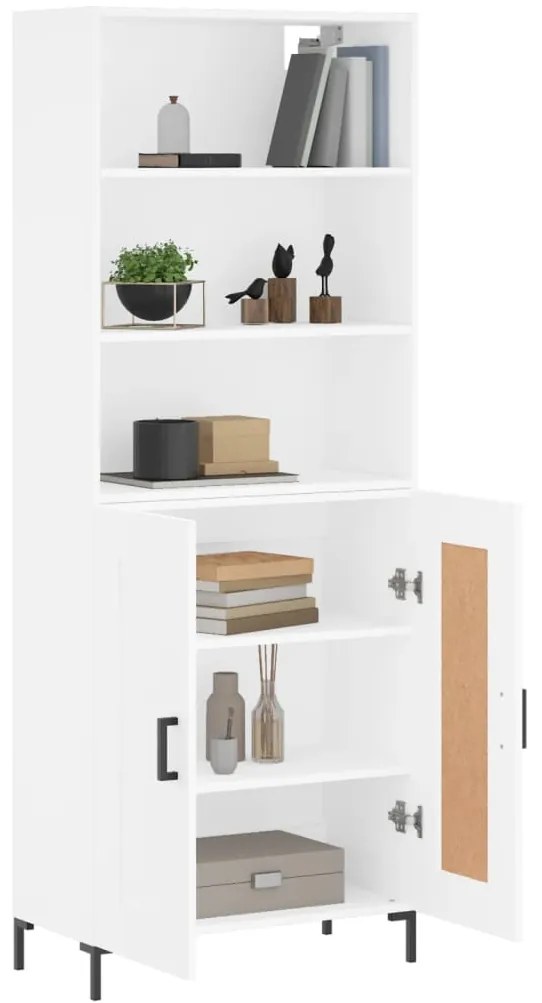 Armário alto 69,5x34x180 cm derivados de madeira branco