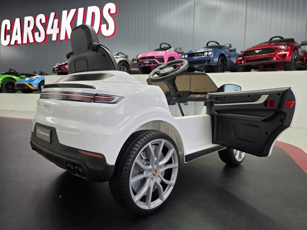 Carro Infantil bateria 12V Porsche Cayenne, pneus EVA Branco