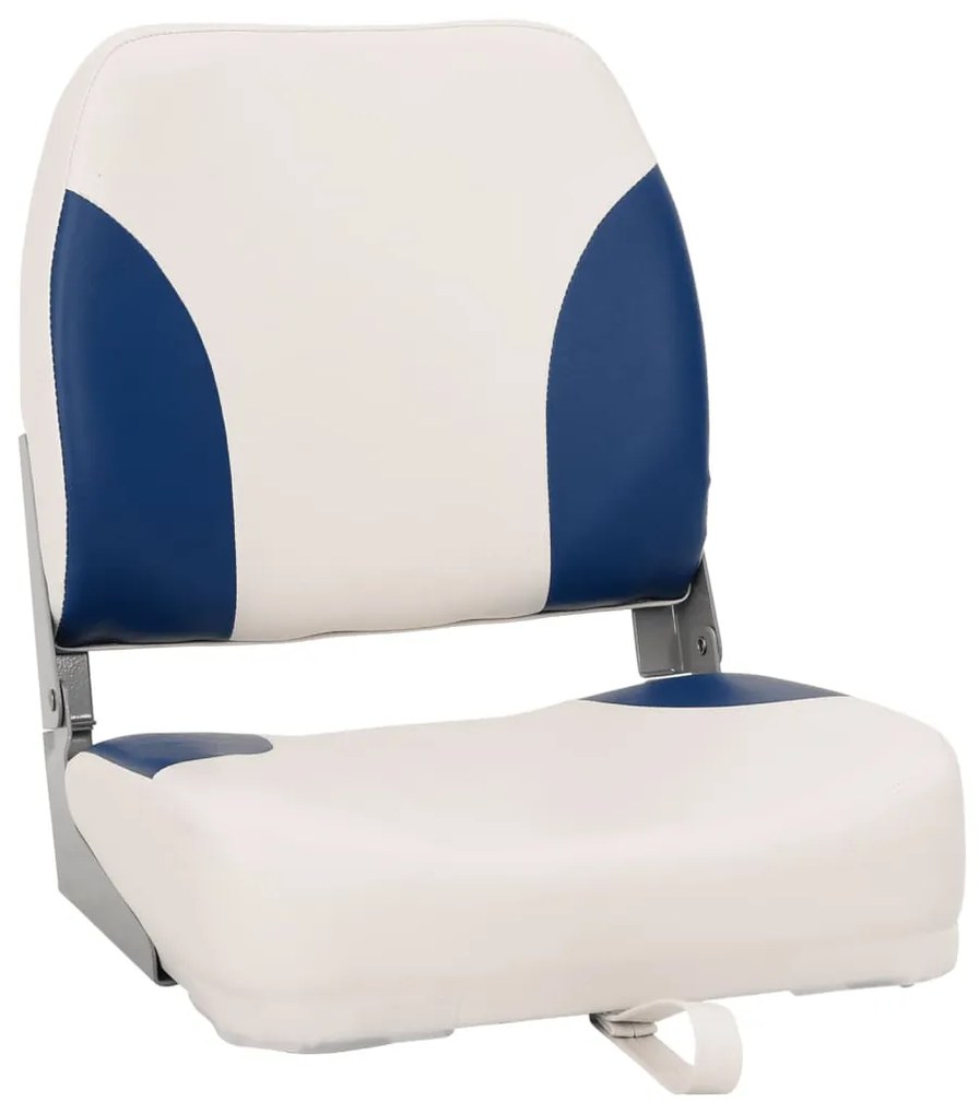 2 pcs conjunto assento barco dobrável 41x36x48 cm azul e branco