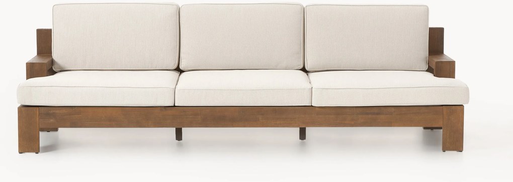 Sofá de jardim em madeira de acácia Joshua (3 lugares)