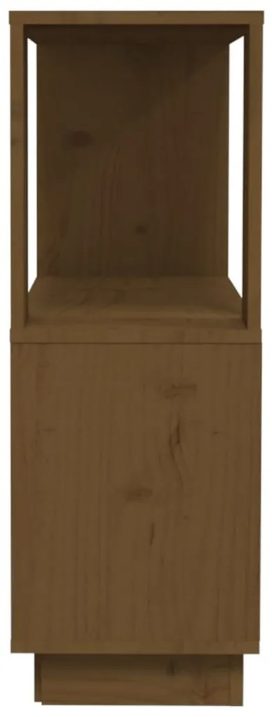 Estante/divisória 80x25x70 cm madeira maciça castanho mel