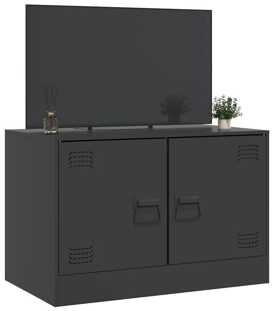 Móvel de TV 67x39x44 cm aço preto