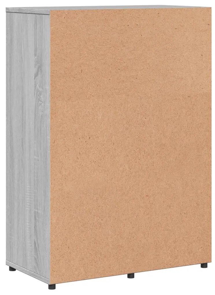 Aparadores 2 pcs 60x31x84 cm derivados madeira cinzento sonoma