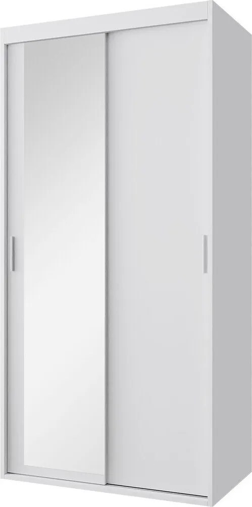 Roupeiro Hederus I, Branco, 205x100x60cm, 95 kg, Portas para roupeiro: Deslizante