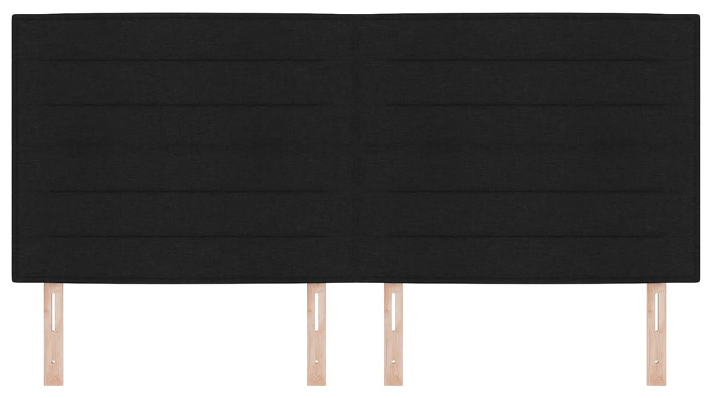 Cabeceira Design Linhas Preta 200 cm Tecido
