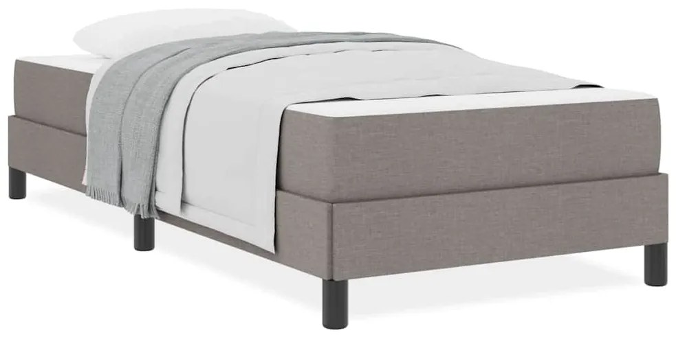 Cama Box Outros Cinzento-acastanhado 90 x 190 cm tecido