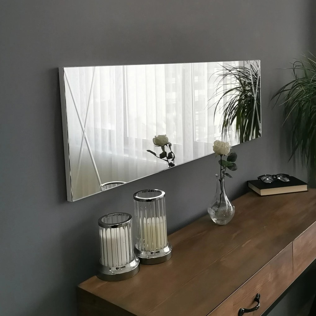 Espelho A321D – Prateado – 35x105 cm