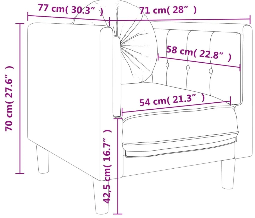 3 pcs conjunto de sofás com almofadas veludo cinzento-claro