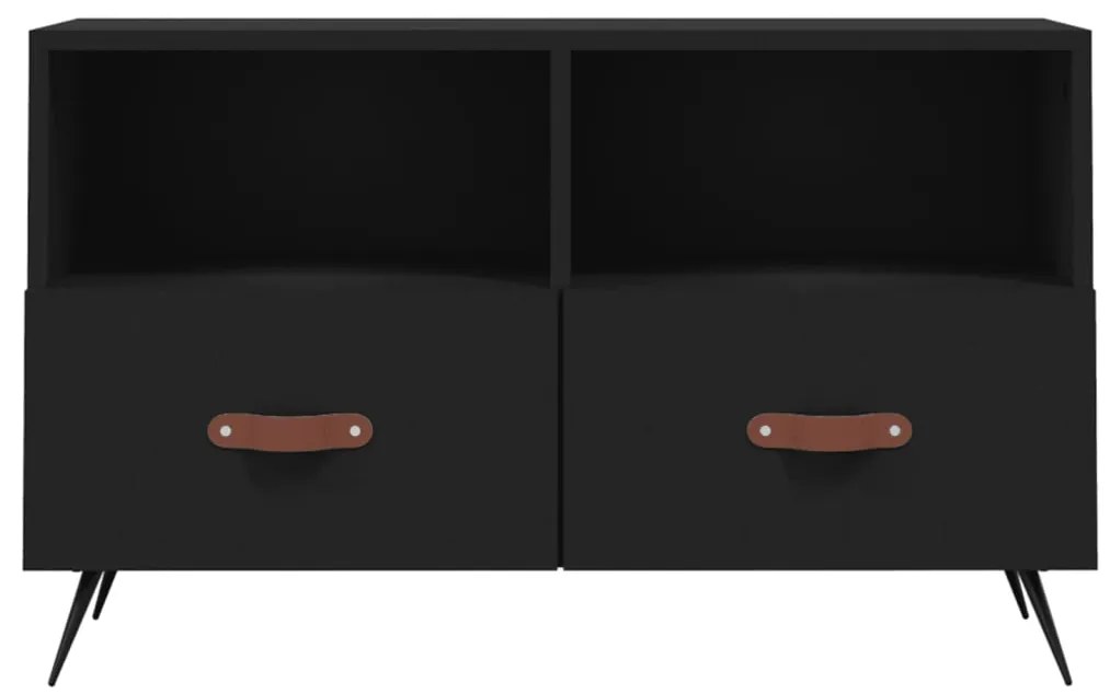 Móvel p/ TV 80x36x50 cm derivados de madeira preto