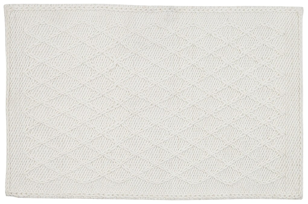 Tapete branco 60 x 90 cm ERZIN Beliani