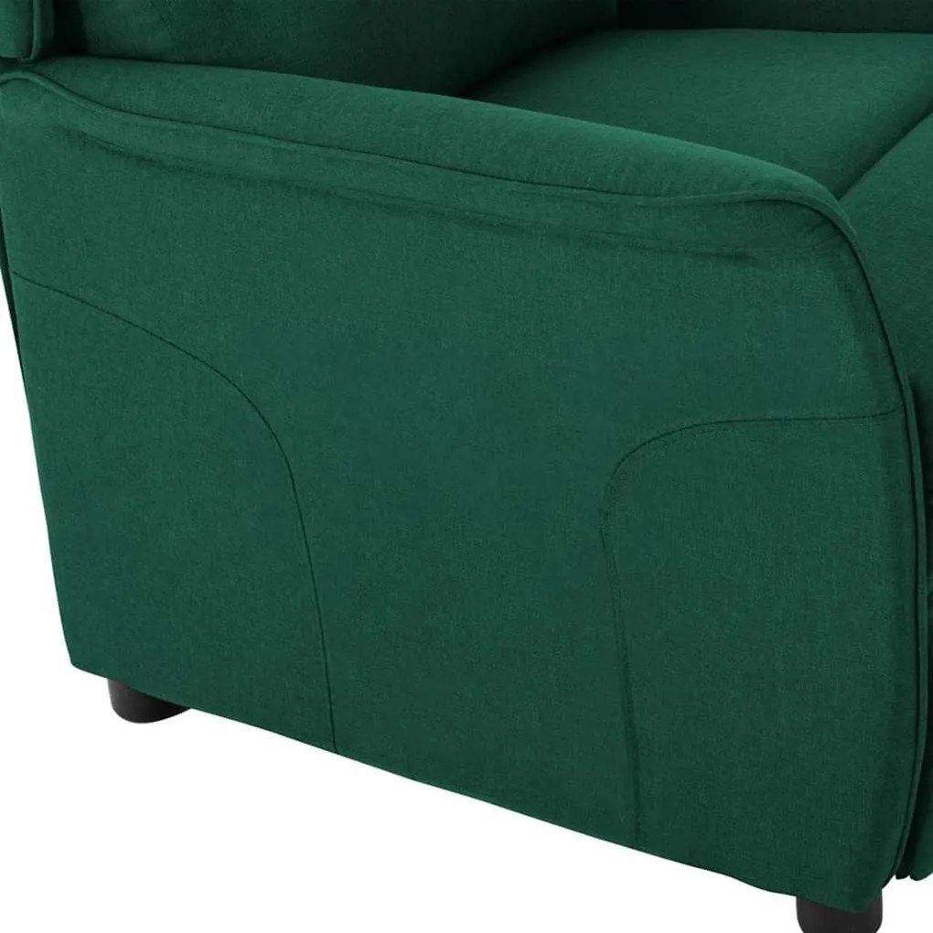 Cadeira Recliner Verde Escuro em Tecido