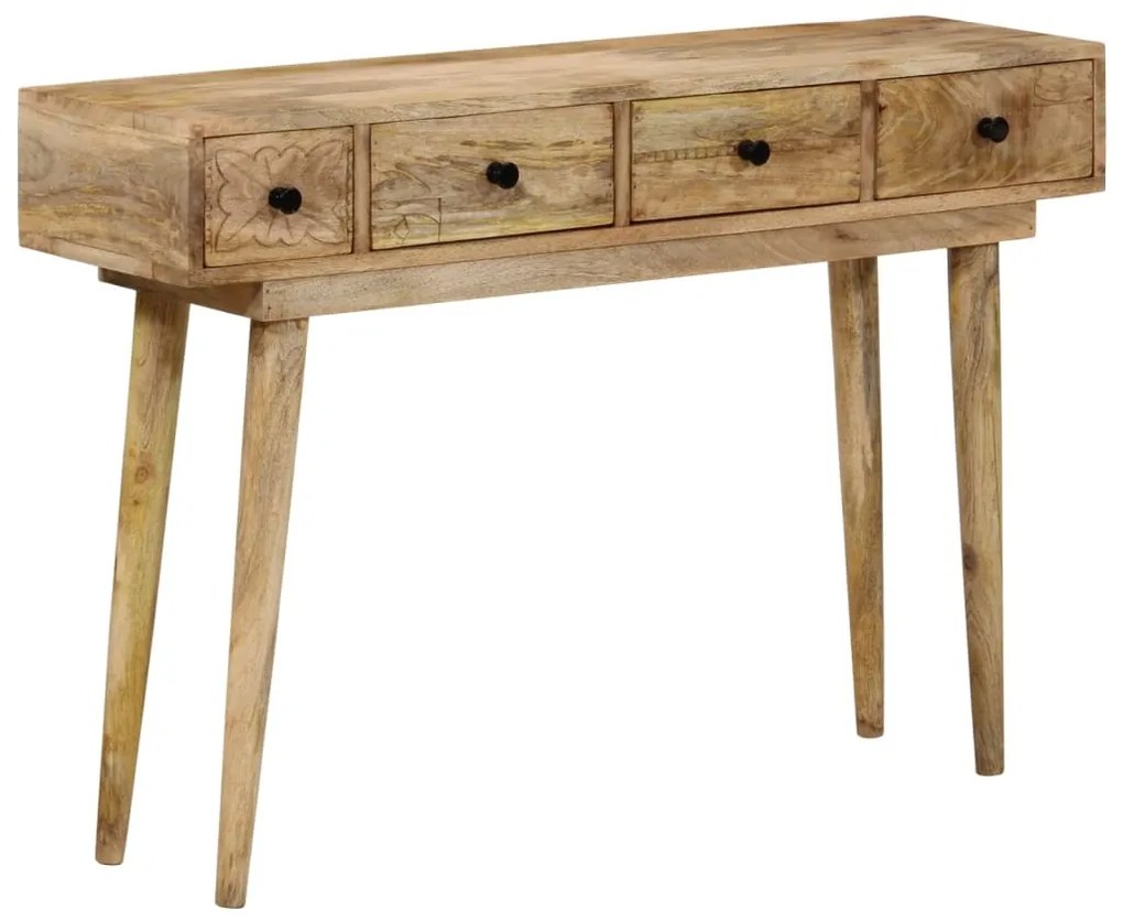 Mesa consola 110x30x75 cm madeira de mangueira maciça