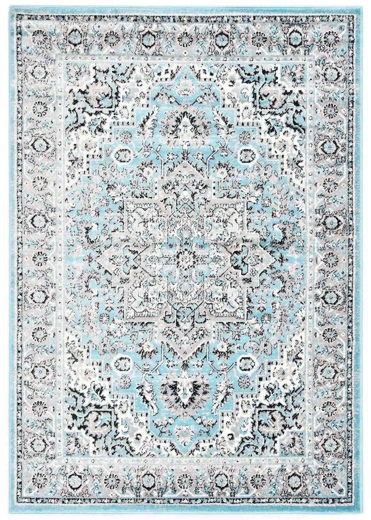 vidaXL Tapete Azul Claro 80 x 150 cm Polietileno