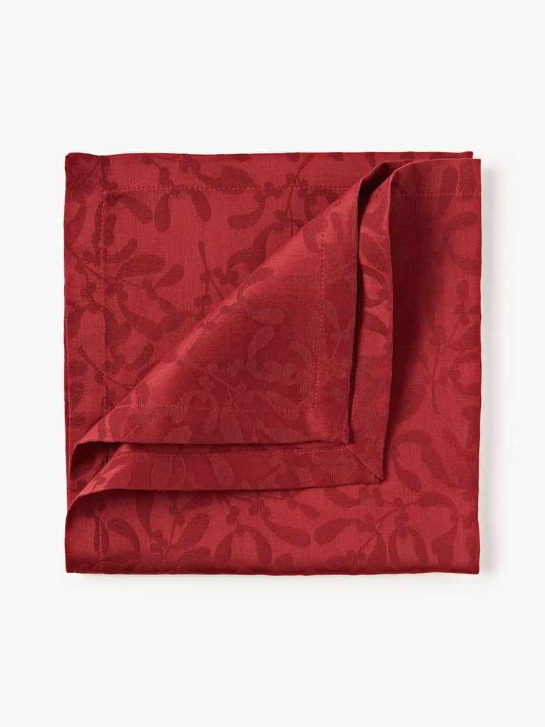 Guardanapos de tecido com padrão de inverno Hollyn, conjunto de 4