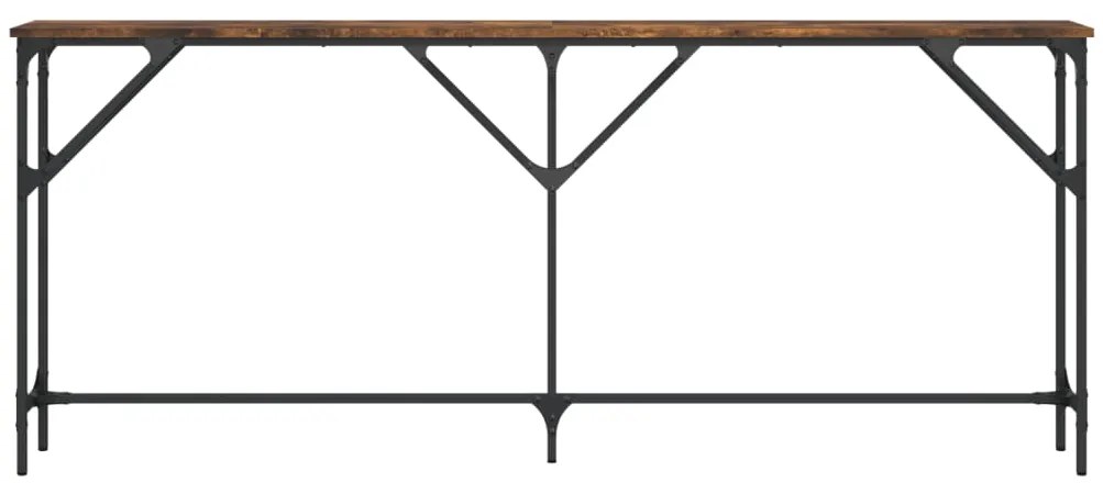 Mesa consola 180x23x75 cm derivados de madeira carvalho fumado