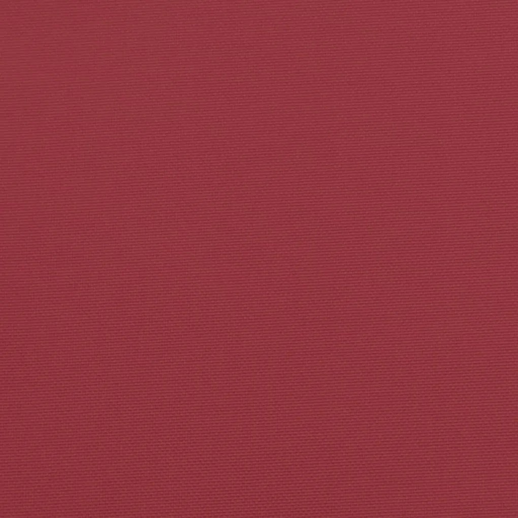 Almofadão p/ banco de jardim 100x50x7 cm tecido vermelho tinto