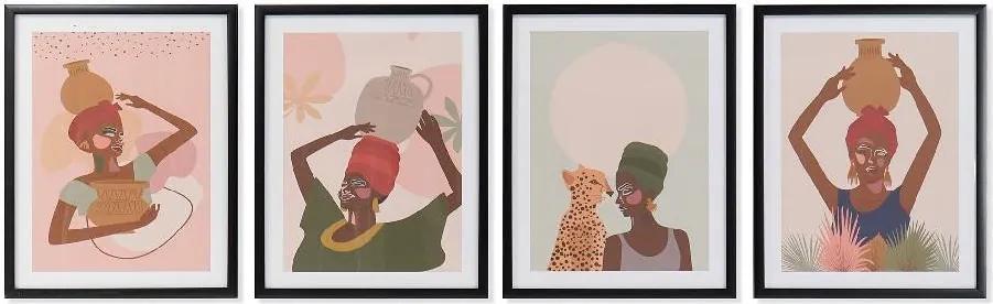 Pintura DKD Home Decor Africa (35 x 3 x 45 cm)