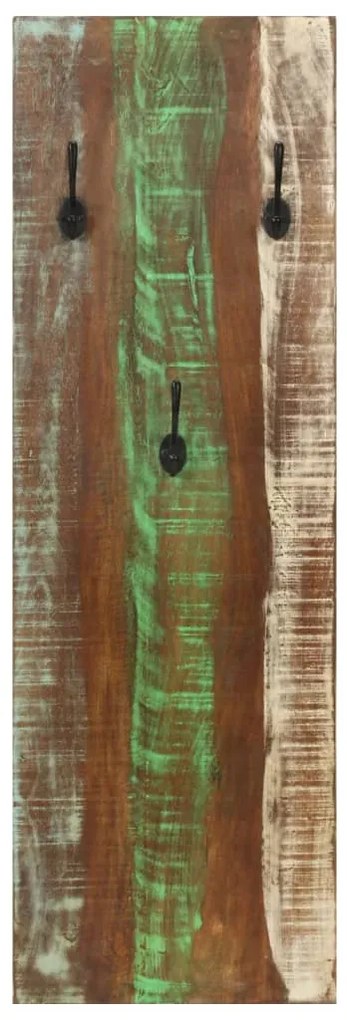 Bengaleiros parede 2 pcs 36x3x110 cm madeira recuperada maciça