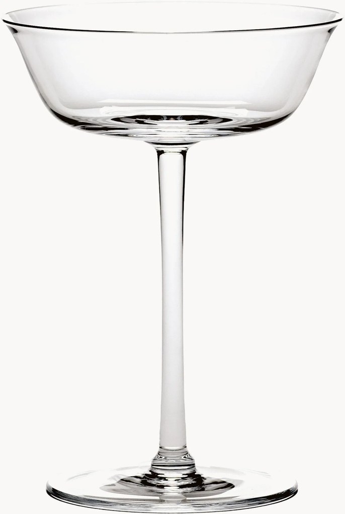 Taças de champanhe de cristal artesanal Grace, conjunto de 4