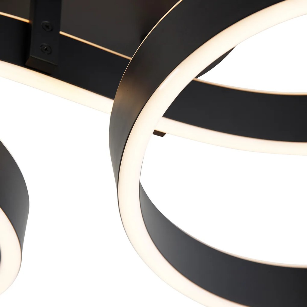 Candeeiro de teto antracite LED regulável 3 etapas - FRANK Design