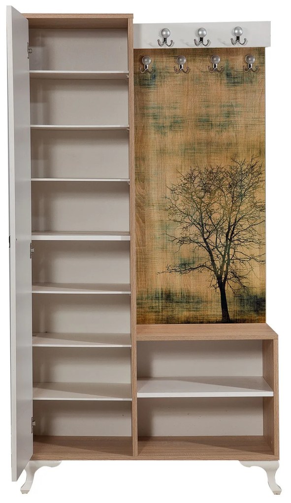 **** Hall Stand Inci – Carvalho Sonoma – 100x190x36 cm
**