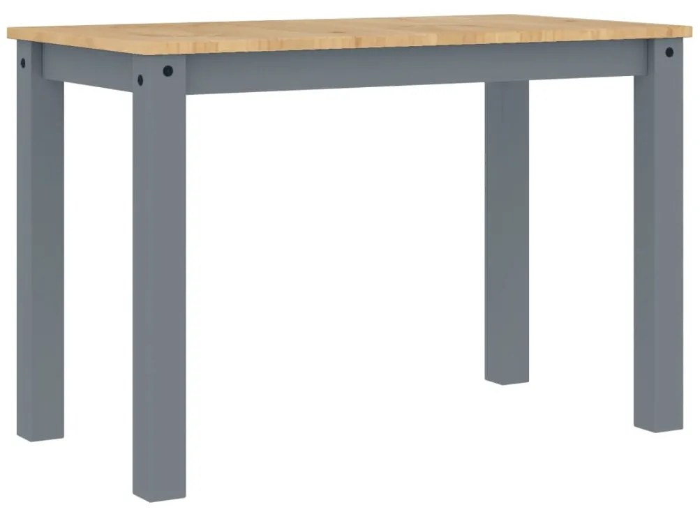 Mesa de jantar Panama 117x60x75 cm pinho maciço cinzento