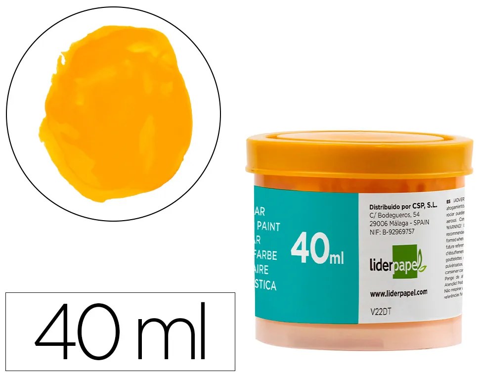 Guache Escolar 40 Ml Amarelo Ouro