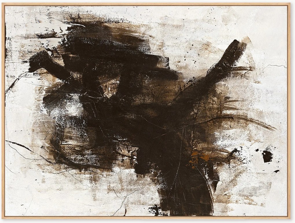 Quadro em tela emoldurado pintado à mão The Invisible