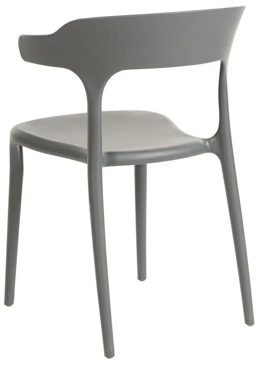 Conjunto de 8 cadeiras de jantar cinzentas GUBBIO Beliani