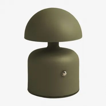 Lâmpada De Mesa Led Sem Fios Em Ferro Nantali Verde Azeitona Intenso - Sklum