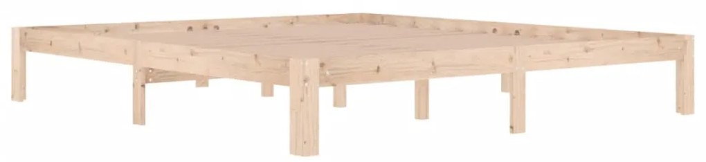 Estrutura de cama super king 180x200 cm madeira maciça