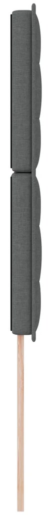 Cabeceira Design Linhas Cinza Escuro 80 cm Tecido